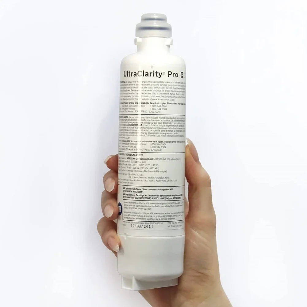 Filter,High compatibility 3 BORPLFTR50 Ultra Clarity Pro liquid Bosch Refrigerator Pcs