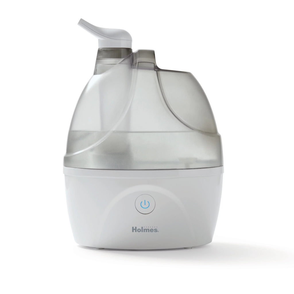 Holmes Humidifier, Ultrasonic Aromatherapy and with Ultrasonic Antimicrobial Protection Cool Tray Mist 0.5 Humidifier Gallon
