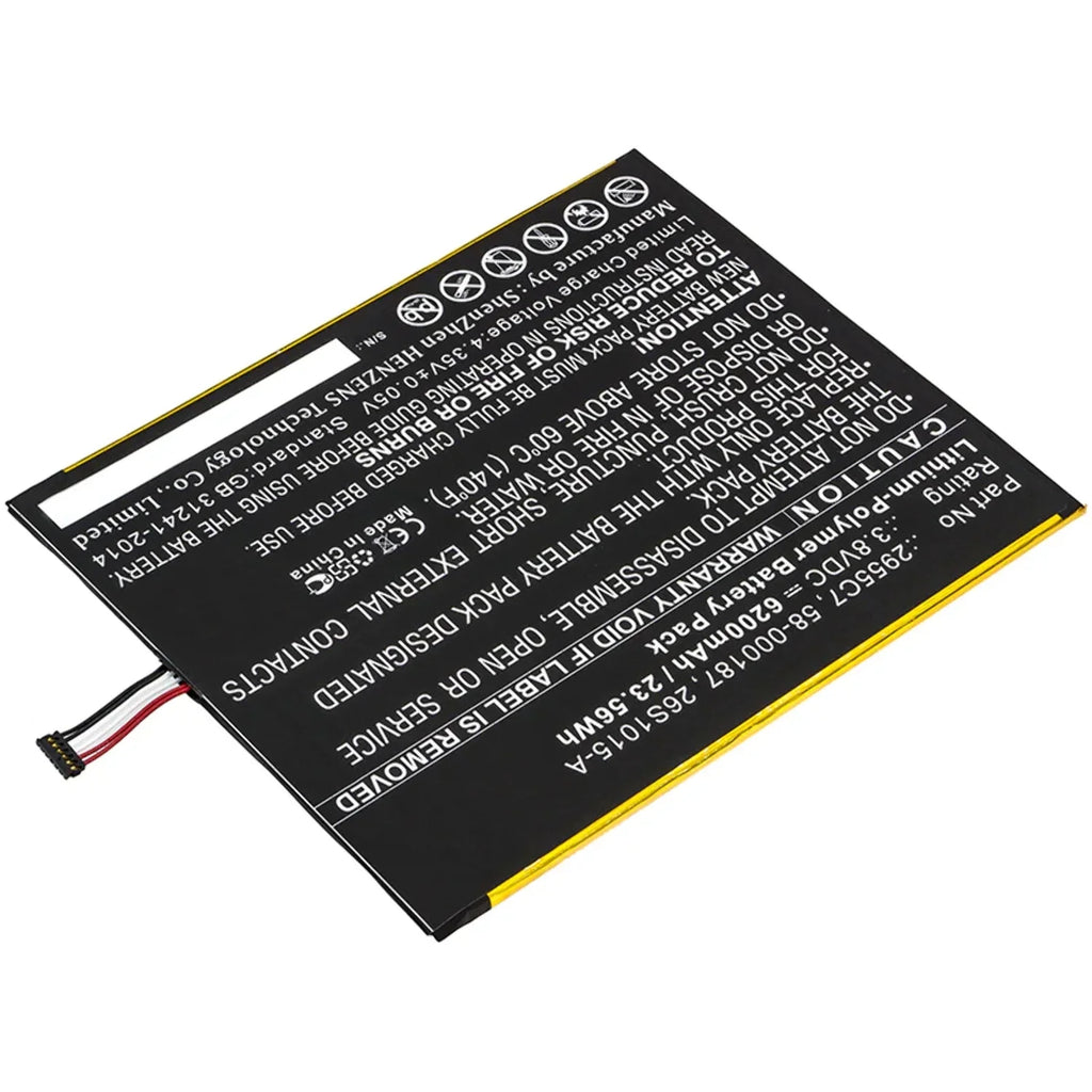 6200mAh, Capacity Battery Ultra Amazon 3.8V, Batteries - 26S1015-A Accessories Tablet N Li-Pol, High BNA-WB-P9722 for Battery Replacement -