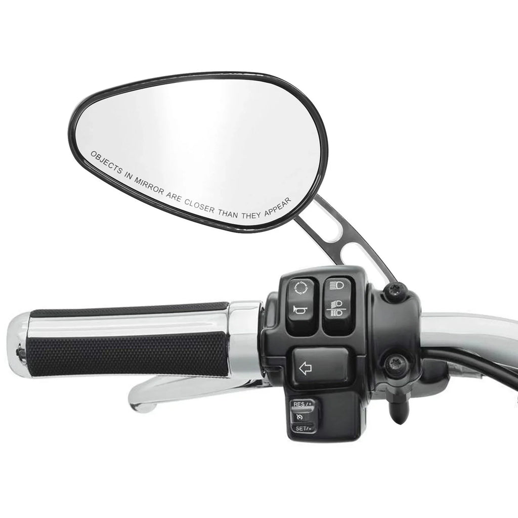 View 2005-2017 Deluxe 2016 Black Harley Softail Teledu Rear Fits Mirrors 8mm FLSTN Fits