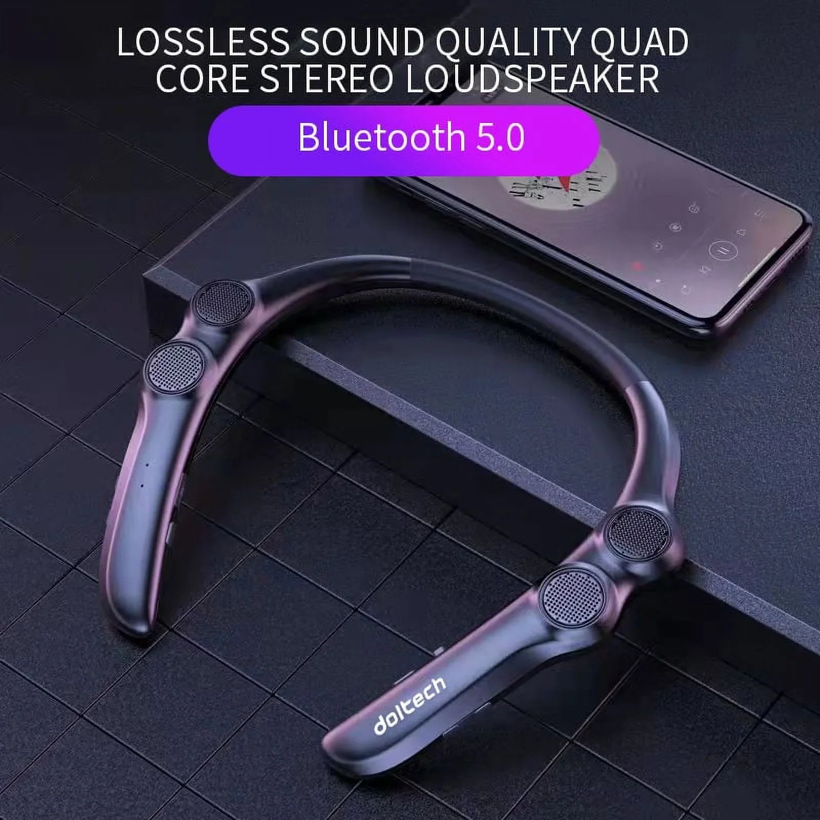 4 9d 85g Light Weight Sports Neck Stereo Wireless Player Wearable Speakers Hang Bluetooth - For Compatible Portable Speaker Speakers Bass