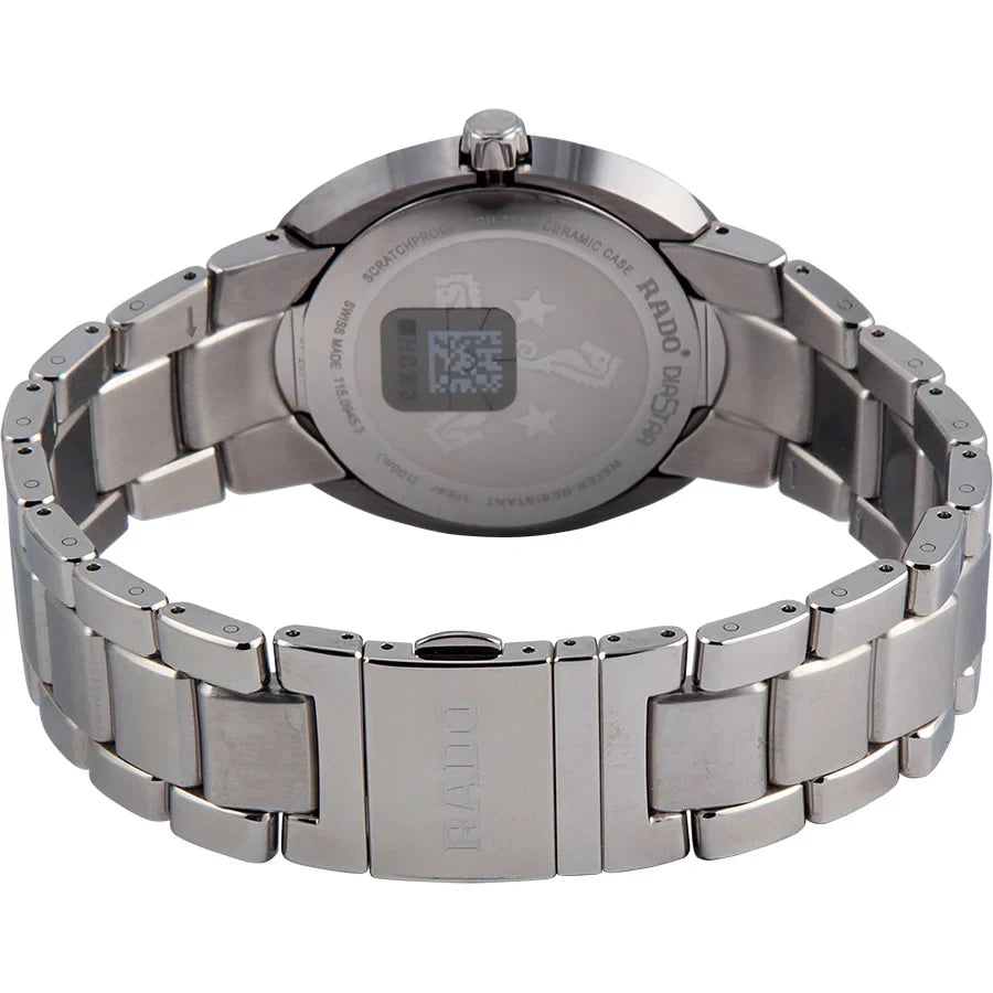 Black D-Star Rado Men's Dial R15945153 Watch Stainless Steel