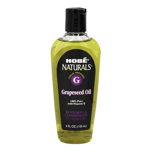 Hobe Beauty Oil Vitamin E, Pure Oz, 6 100% Oils, Grapeseed Pack 4 Naturals with