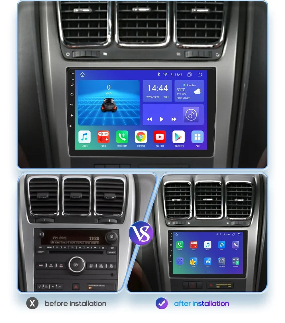 10.1 12 Bluetooth GPS 32GB For Radio 5.0 GMC Radio Buick Hizpo inch DSP Android Carplay Sierra Silverado With Car AM Navigation FM Chevrolet Savana 4GB Stereo