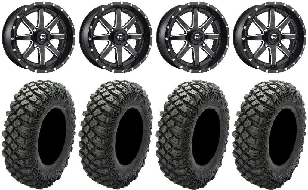 16" Tires Crawler Mule Maverick XG Fuel Black Kawasaki Wheels 35" Teryx