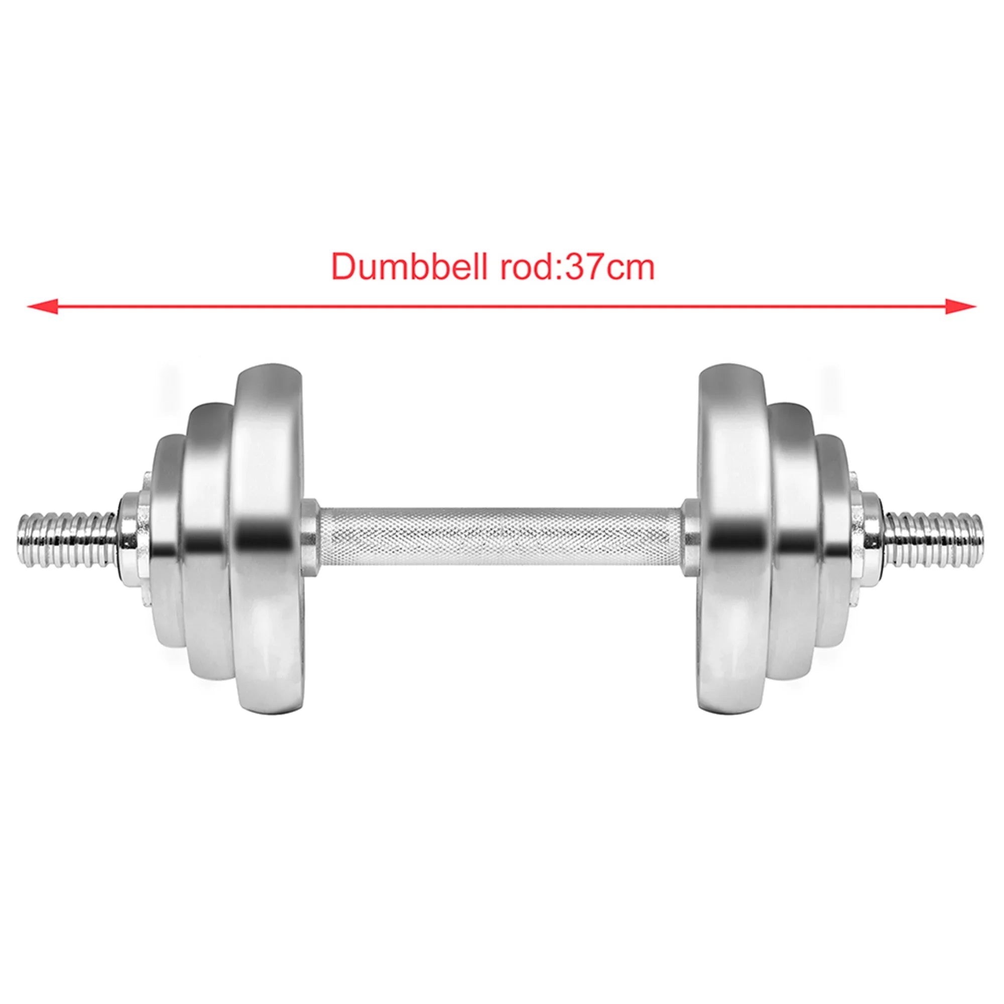 Dumbbell Household Set SAYFUT Fitness Exercise, Gym for Weight Barbells Silver Adjustable Detachable Dumbbells 66LB