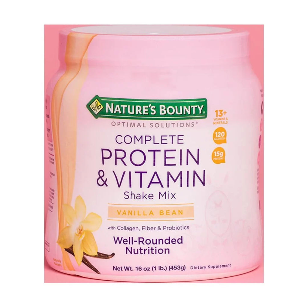 Vanilla, Powder 1 Protein Bounty Nature's Optimal Solutions With Collagen, Lb