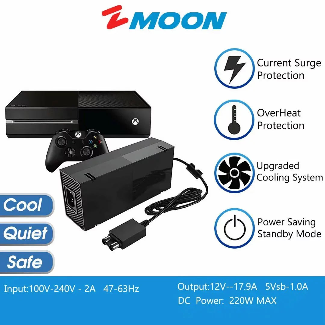 12V Brick Fit - 10.83A One 16.5A Also Video 17.9A Xbox Power Game Replacement 12V Supply Console