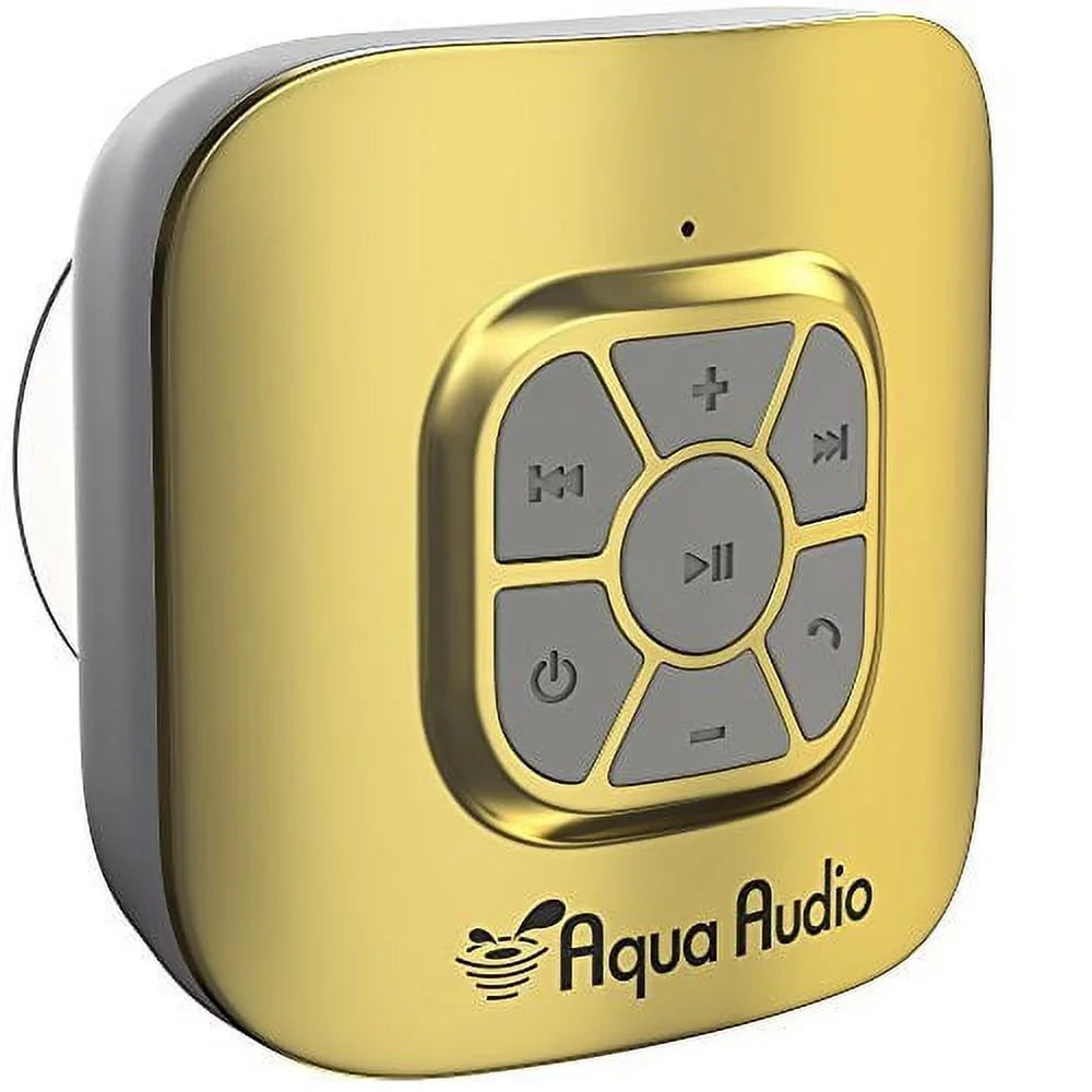 Waterproof with Portable Bluetooth Playtime/Built-in Mic 10 - Speaker Gideon Suction Hours Cup (Gold)