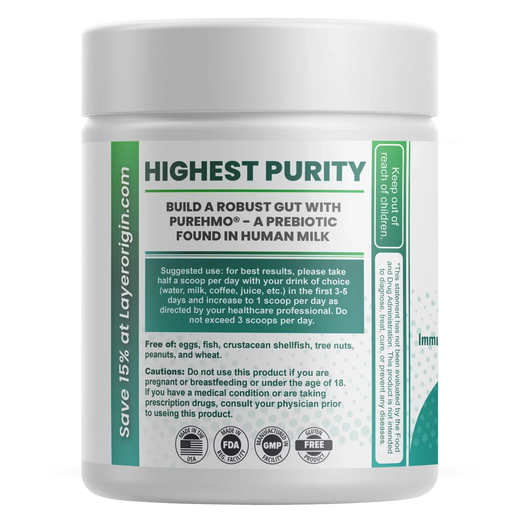 Bioidentical 45 - Human 1950 - Servings Oligosaccharide Powder 2'-Fucosyllactose mg Milk - PureHMO
