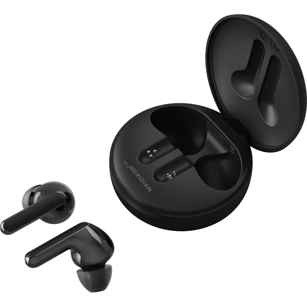 Wireless True for - TONE Noise Close Dual w/ LG FN4 Gels, Work/Home Hypoallergenic Sound, Medical-Grade Office, (Open Fit, Black Box) Bluetooth Microphone Free Reduction with Ear a - Earbuds Meridian