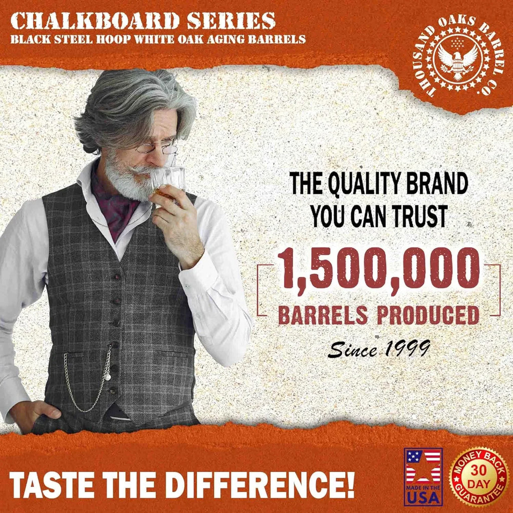 Stch, Mini Hot Bourbon, Front With - Charred Whiskey, Chalkboard For Barrel Oak (2 - cktails, Der American Bar Keg Liter) Aging Home . By Sauce Gin,