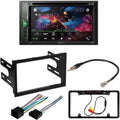 Digital AM/FM Double KIT4976 Touchscreen Stereo Car Bundle W/ for 1998-1999 6.2" Receiver Media Camera/Installation AVH-241EX with Kit/in-Dash Pioneer DIN Volkswagen Bluetooth/Backup DVD/CD Passat