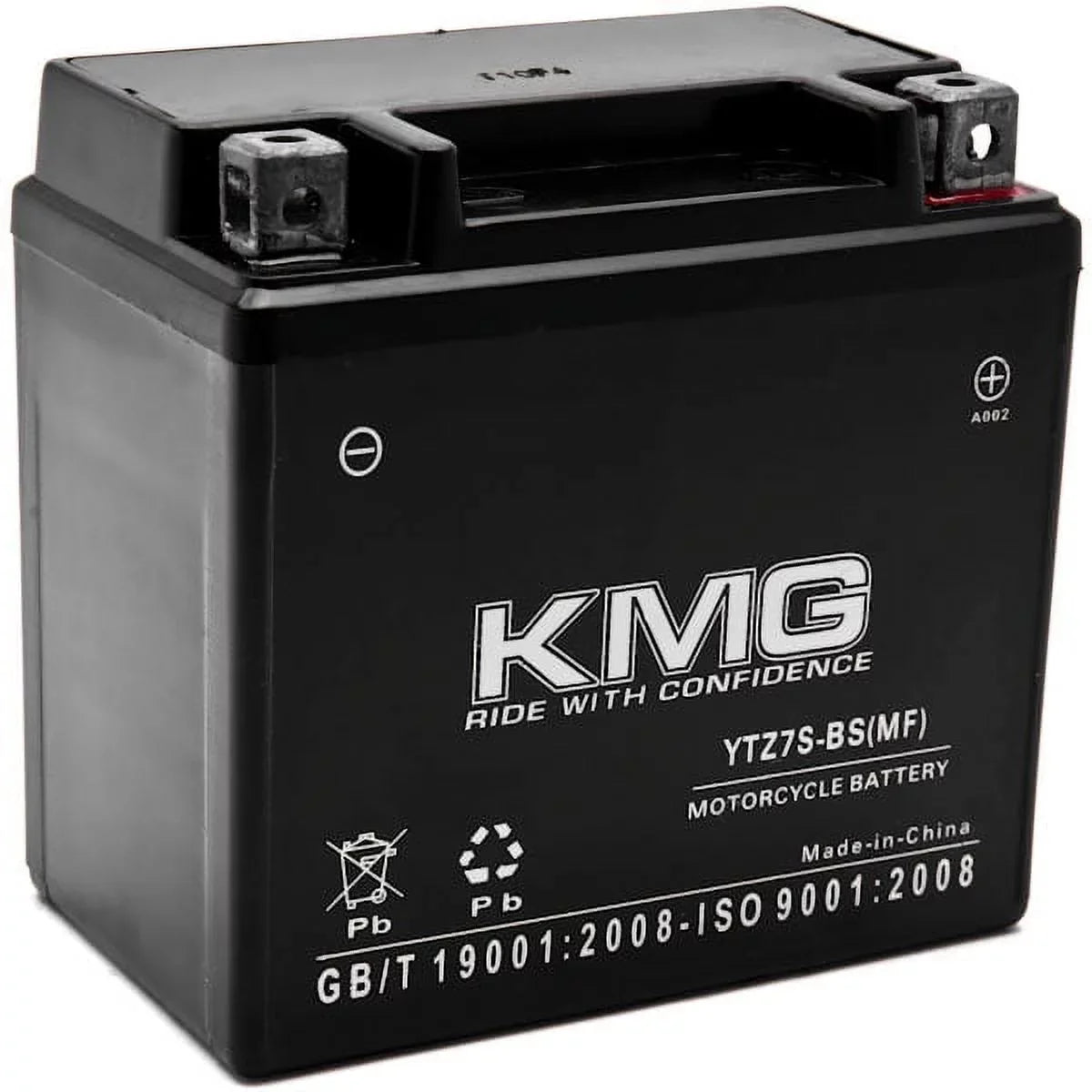 KMG 12V with OEM 0-2008 Gas Compatible Sealed Maintenance Snowmobile Powersport Battery High Replacement Battery Gas SMF Scooter Motorcycle FSR450 Watercraft Free ATV 450 YTZ7S Performance