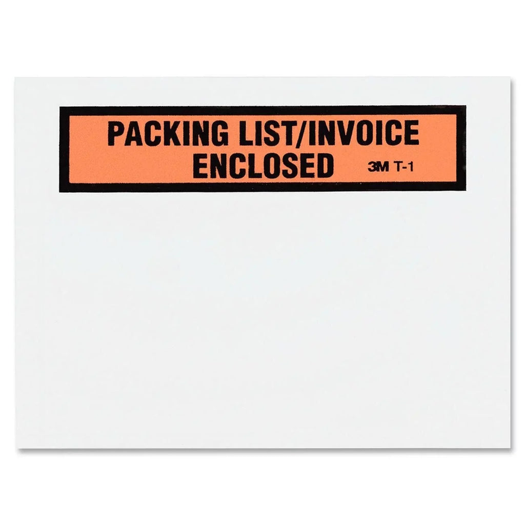 List 4.5" 3M Envelope, White, 5.5", Top Packing x Self-Adhesive Print 1000-Count