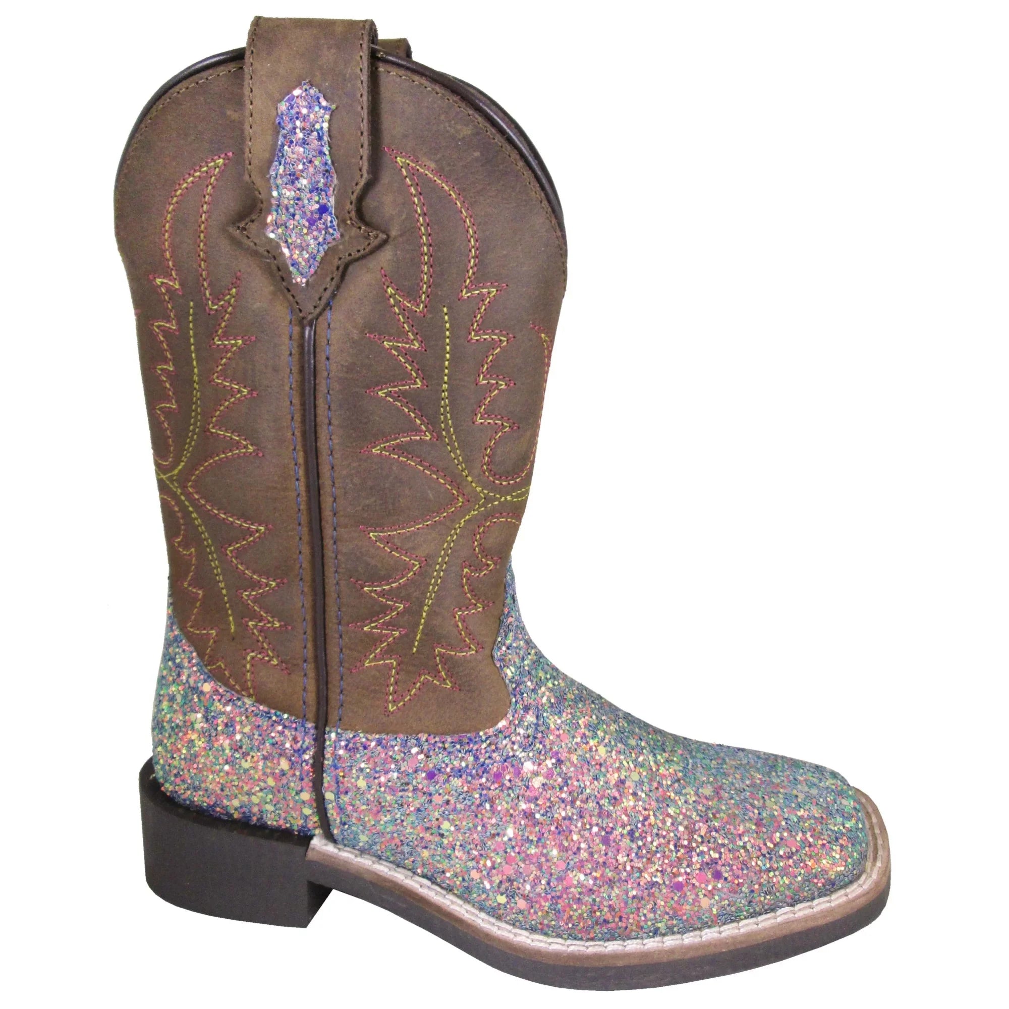 Square Western Broad Boot US Pink Girls' Mountain D(M) Ariel Smoky Toe 2
