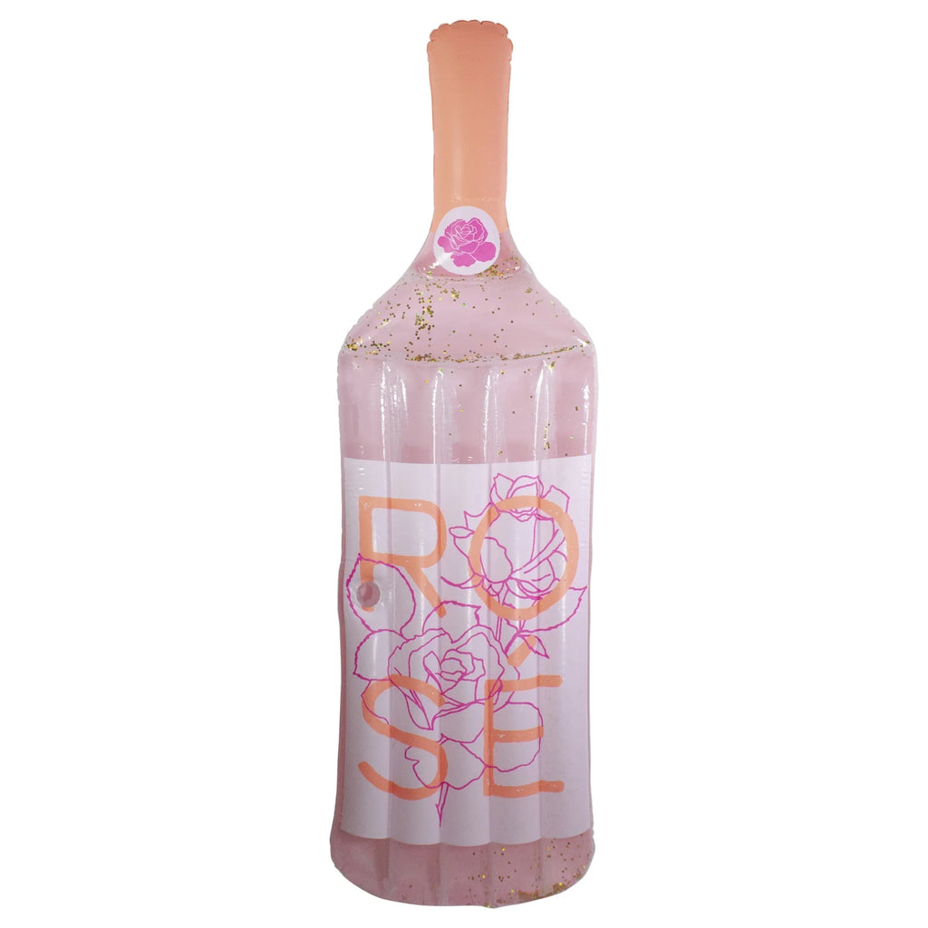 Pool Central Swimming Wine Float Swim Pink Bottle 92" Rose