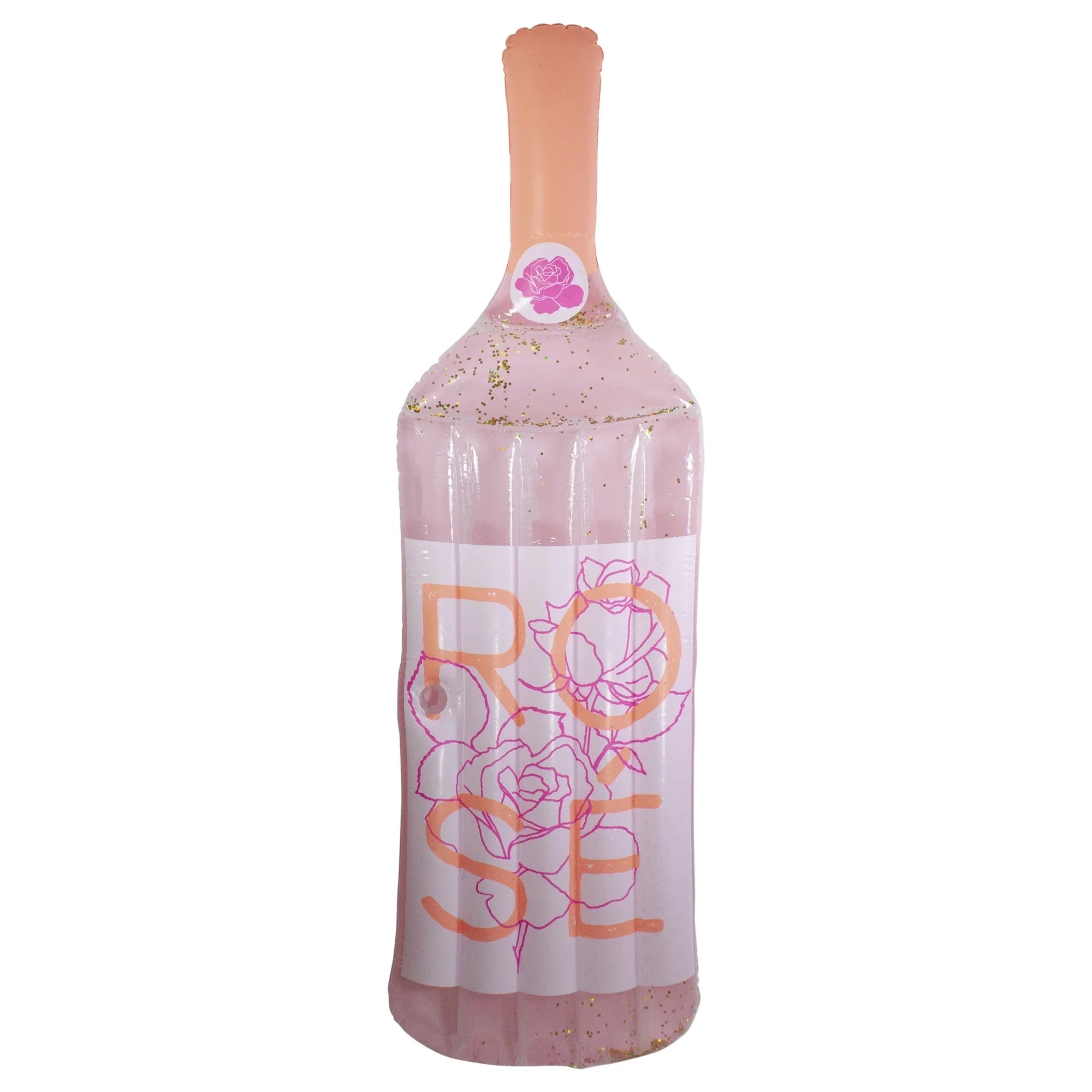 Pool Central Swimming Wine Float Swim Pink Bottle 92" Rose