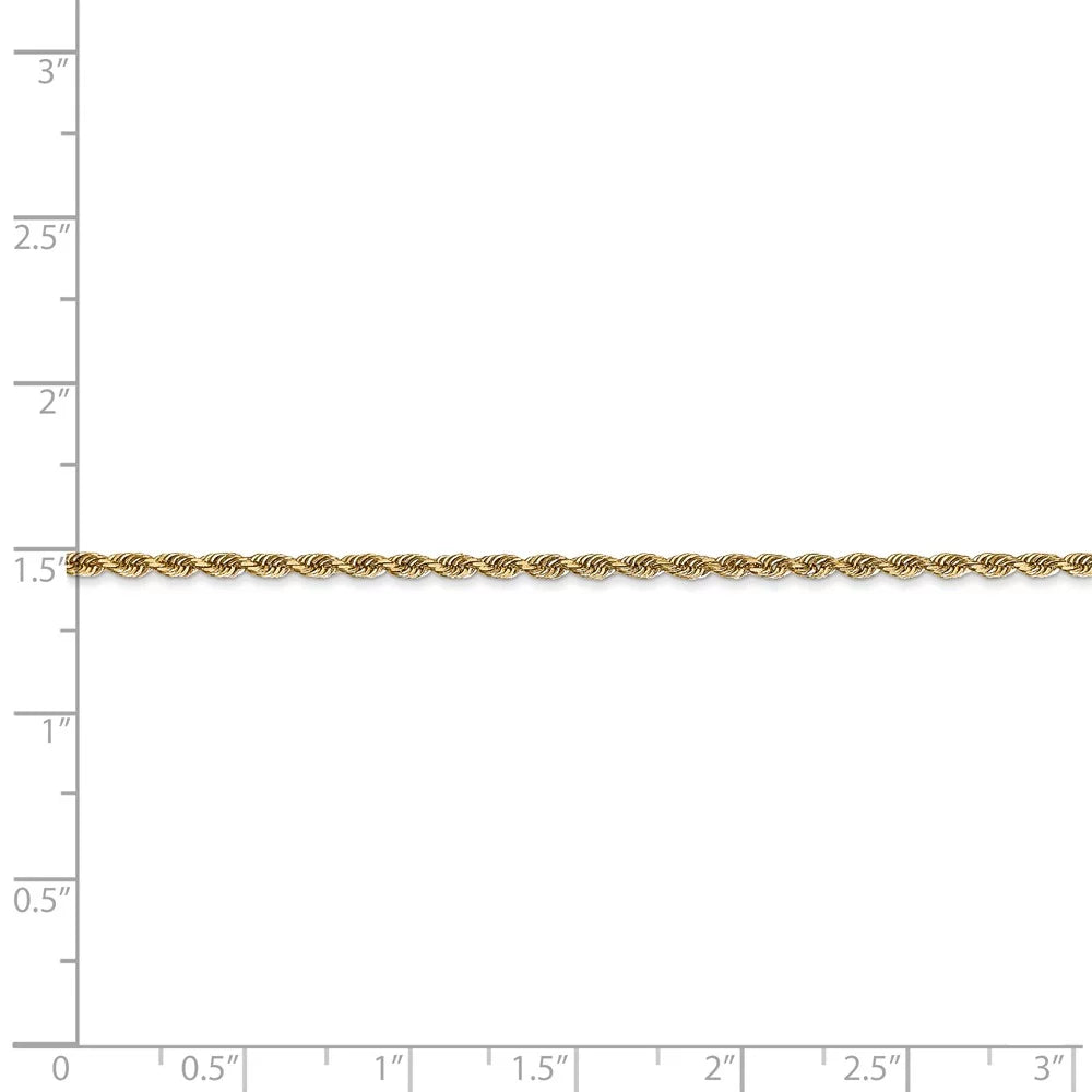 Quadruple Adults Gold for Yellow Chain and 14kt Women Men Bracelet; Teens; Rope for Diamond 2.00mm Cut and Chain Real