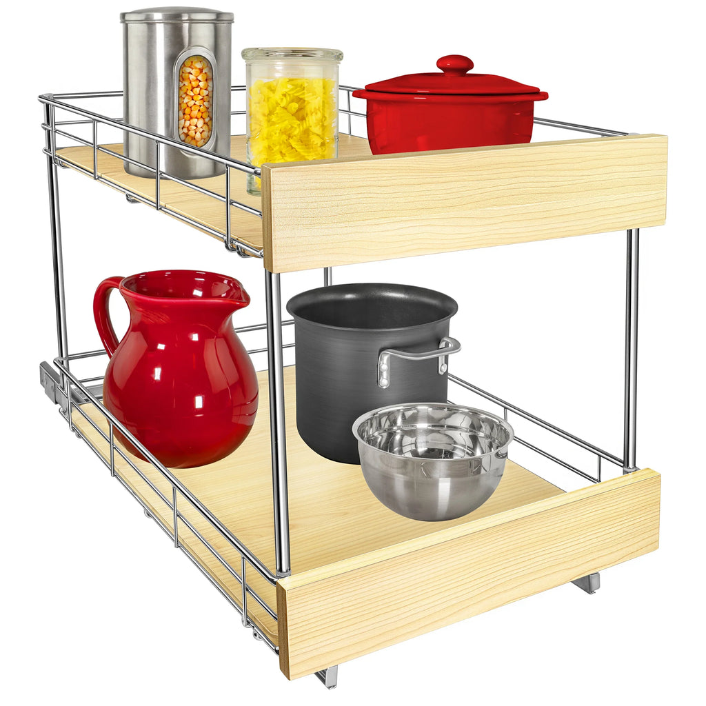 Sliding Cabinets 21", for Roll Warranty- Out - Out Ltd Shelf x Pans - Cabinet Pantry PROFESSIONAL® Out Organizer LYNK Kitchen - Double for Lifetime Shelves Pull 14" SELECT™ Slide Drawers Pots,