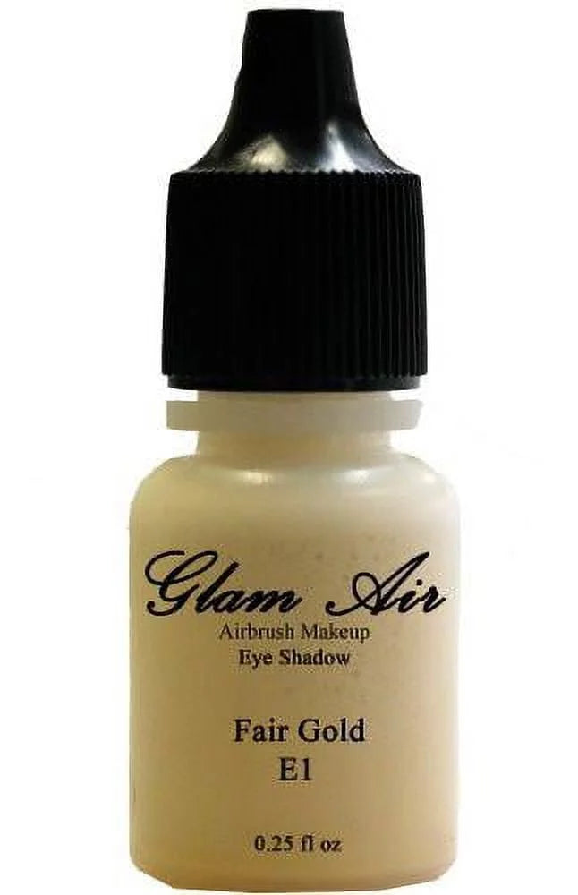Airbrush &amp; Green, Fair E9shimmery Gold Eyeshadow Copper Fl. s-E1 of Cocoa, Bottles Fair Oz. Set E4Copper (3) Green, of Cocoa, Shimmery Air Three liquid-based Glam 0.25 Gold