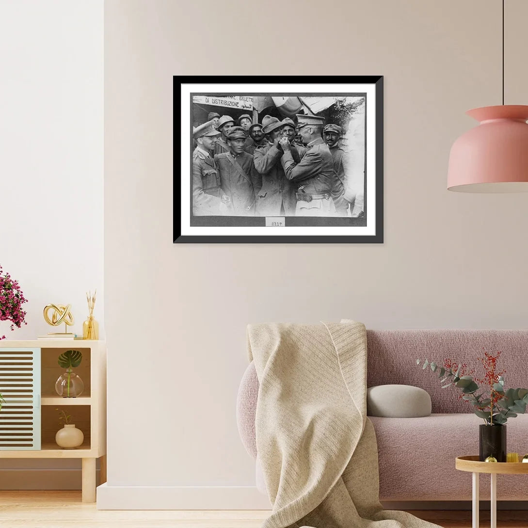 Italian light Grappa], [The friendly Framed A 17-7/8" Historic Front: Print, x 21-7/8" on
