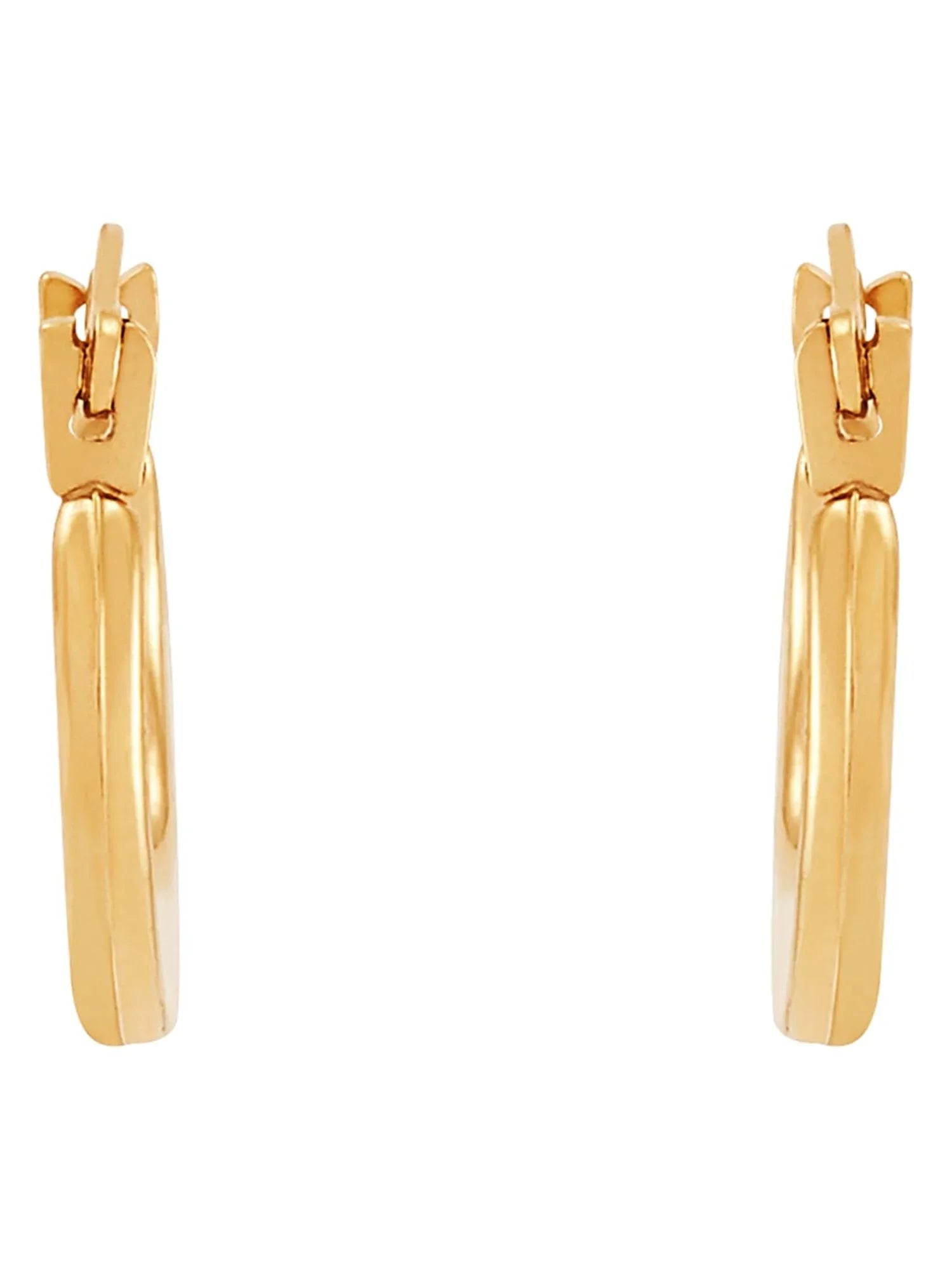 10K Fine Brilliance Girls Hoop Gold Hollow Round Plain Earrings Yellow Jewelry