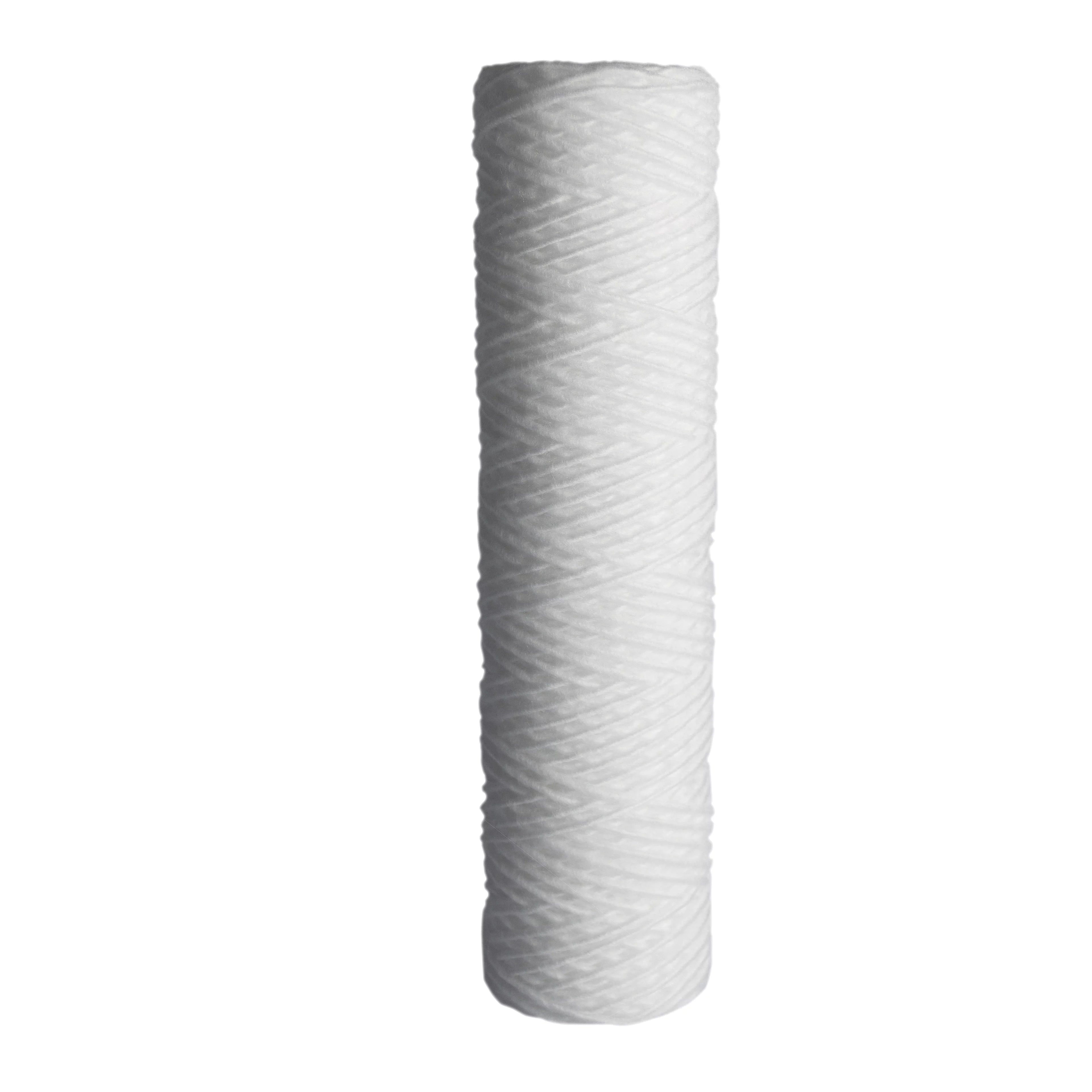 50 Wound 1 Micron Cartridge 2.5x10" Sediment Standard Filter String Pack liquid
