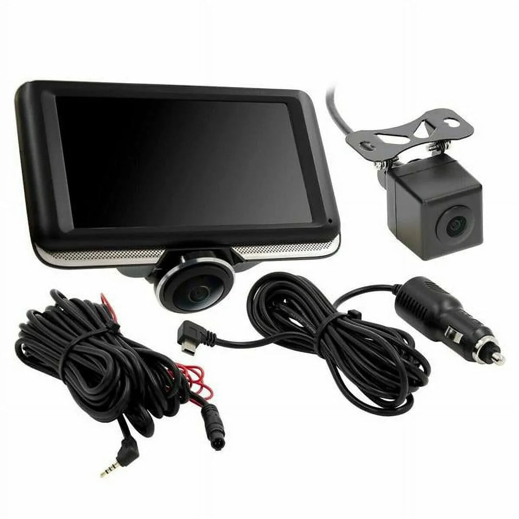 360° TE-DVR360 4" Dash & LCD Camera View iBeam Touchscreen w/ Cam Rear-View
