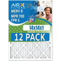 8 Comparable WICKED Furnace 700 Filters Pack Made - & in 5 14x14x1 12 MPR Air FPR AIR. Filter of to CLEAN AIRX by Rating, USA MERV FILTERS