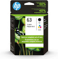 HP Cartridges Ink Color Black and (‎L0R46AN#140) Combo 63
