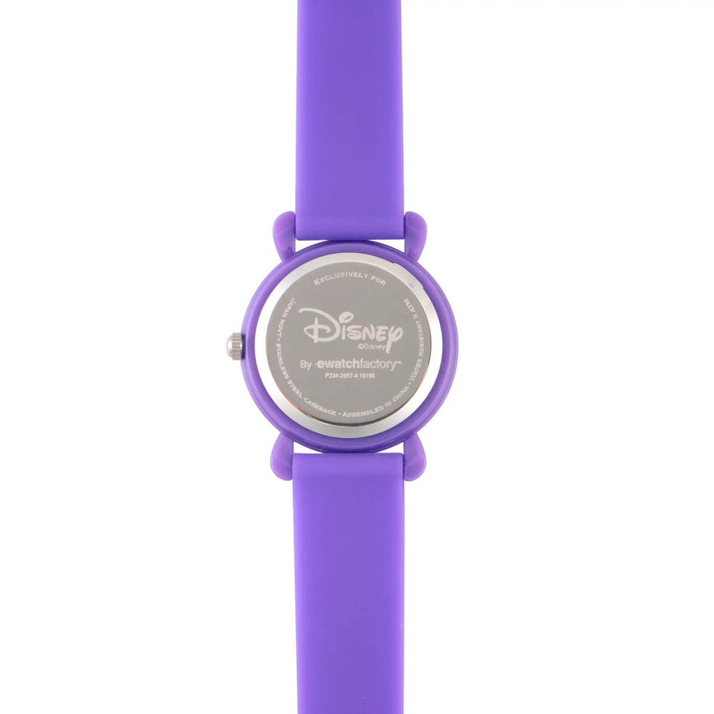 Frozen Purple Teacher Time Anna Silicon Plastic Watch, Elsa Girls' and Strap Purple