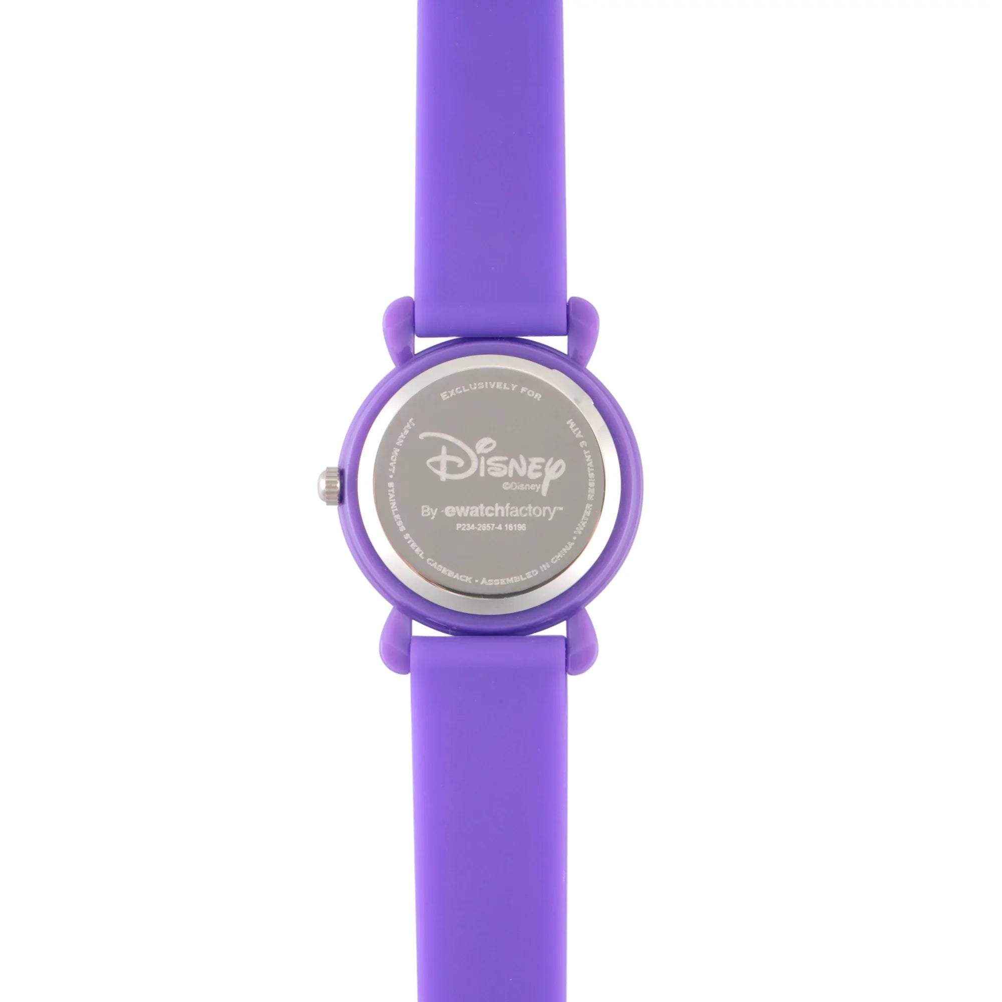 Frozen Purple Teacher Time Anna Silicon Plastic Watch, Elsa Girls' and Strap Purple