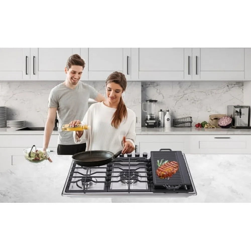 Gas Gas Griddle, with top, top Inch Convertible,Stainless Cook with Burner Cast Iron 5 34 Stove Griddle, gas Hothit stove Gas/Propane Steel Gas Natural Cooktop