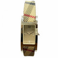 Quartz BU1015 Women's Burberry Check Watch Pre-Owned (Good) Square