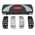 Step w/Risers Exercise Adjustable Stepper Platform in Aerobic & Fitness Stepper Trainer Workout 31"
