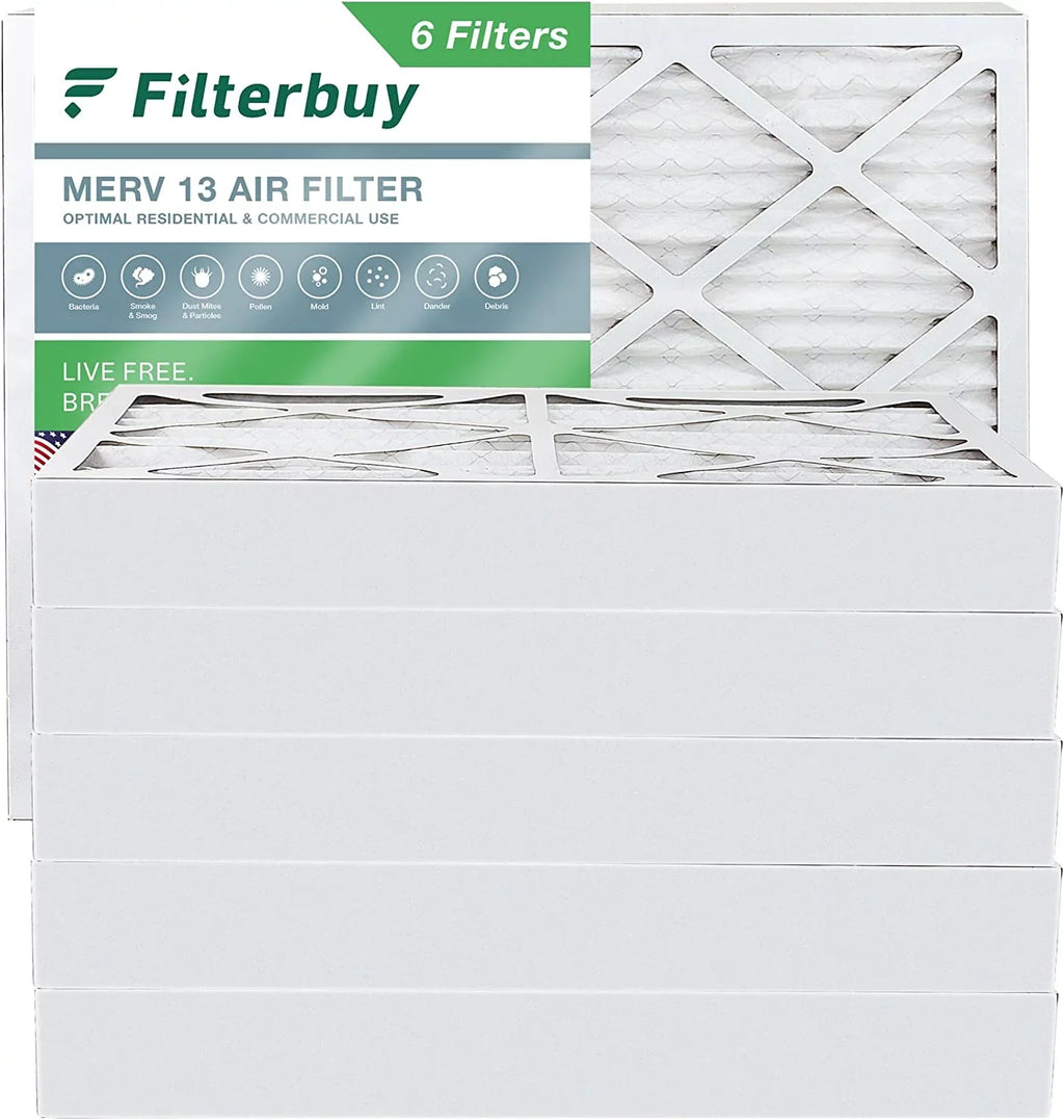 HVAC MERV (6-Pack) 13 Pleated Furnace Filterbuy AC Filters Air 12x18x4