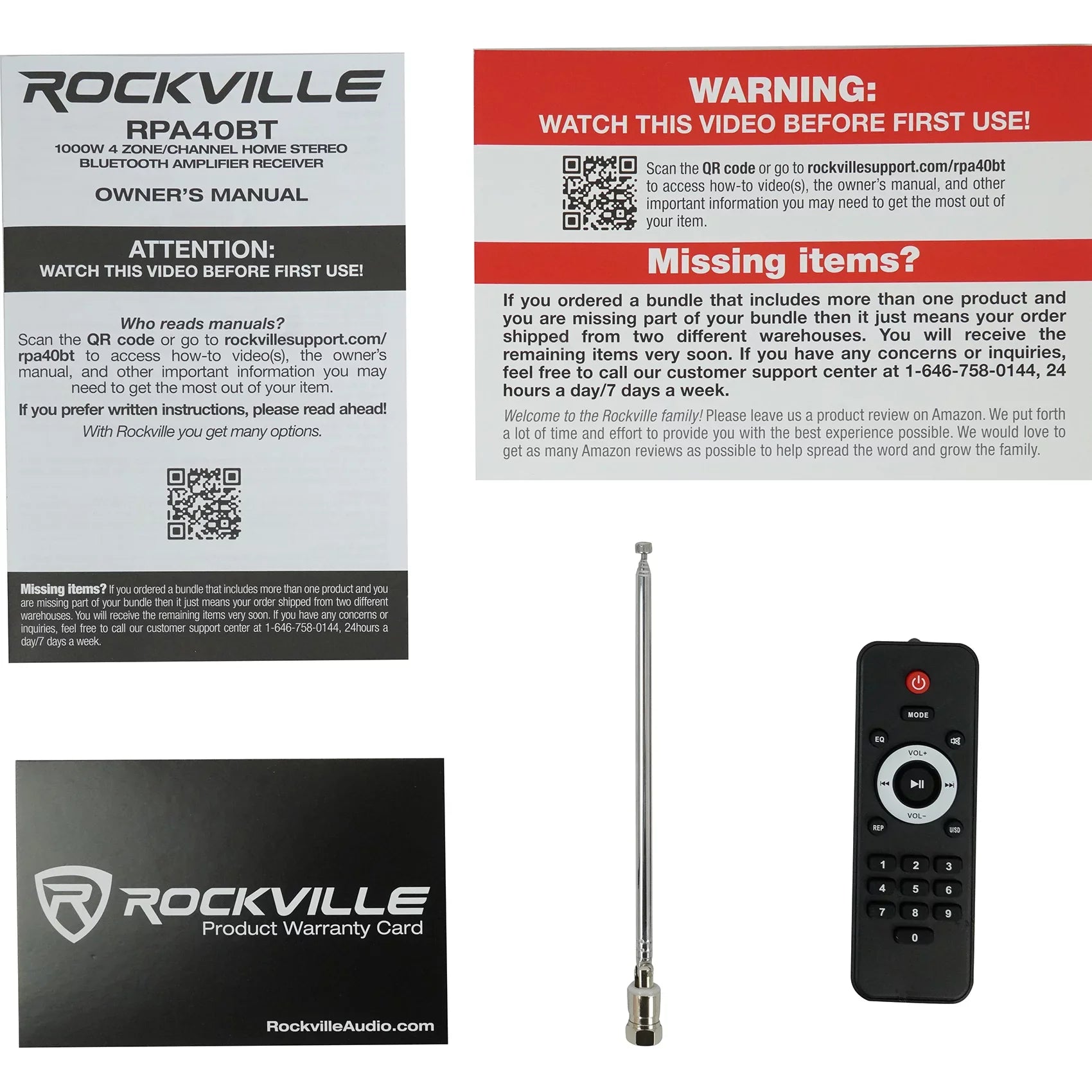 Stereo+8 Audio Rockville Home 4-Room Kit 8" White Controls Ceiling Speakers+Wall