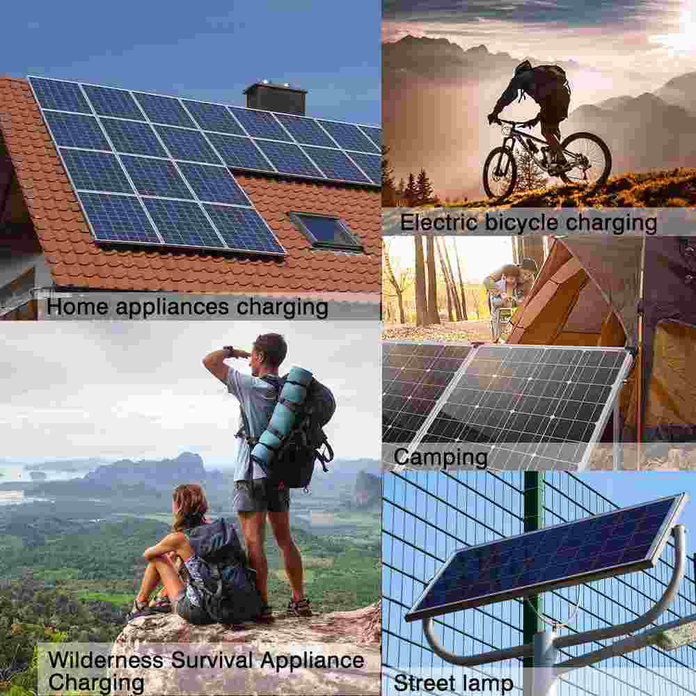 kit with solar light emergency solar exterior MDHAND car 200W charger controller source home camping charge panel