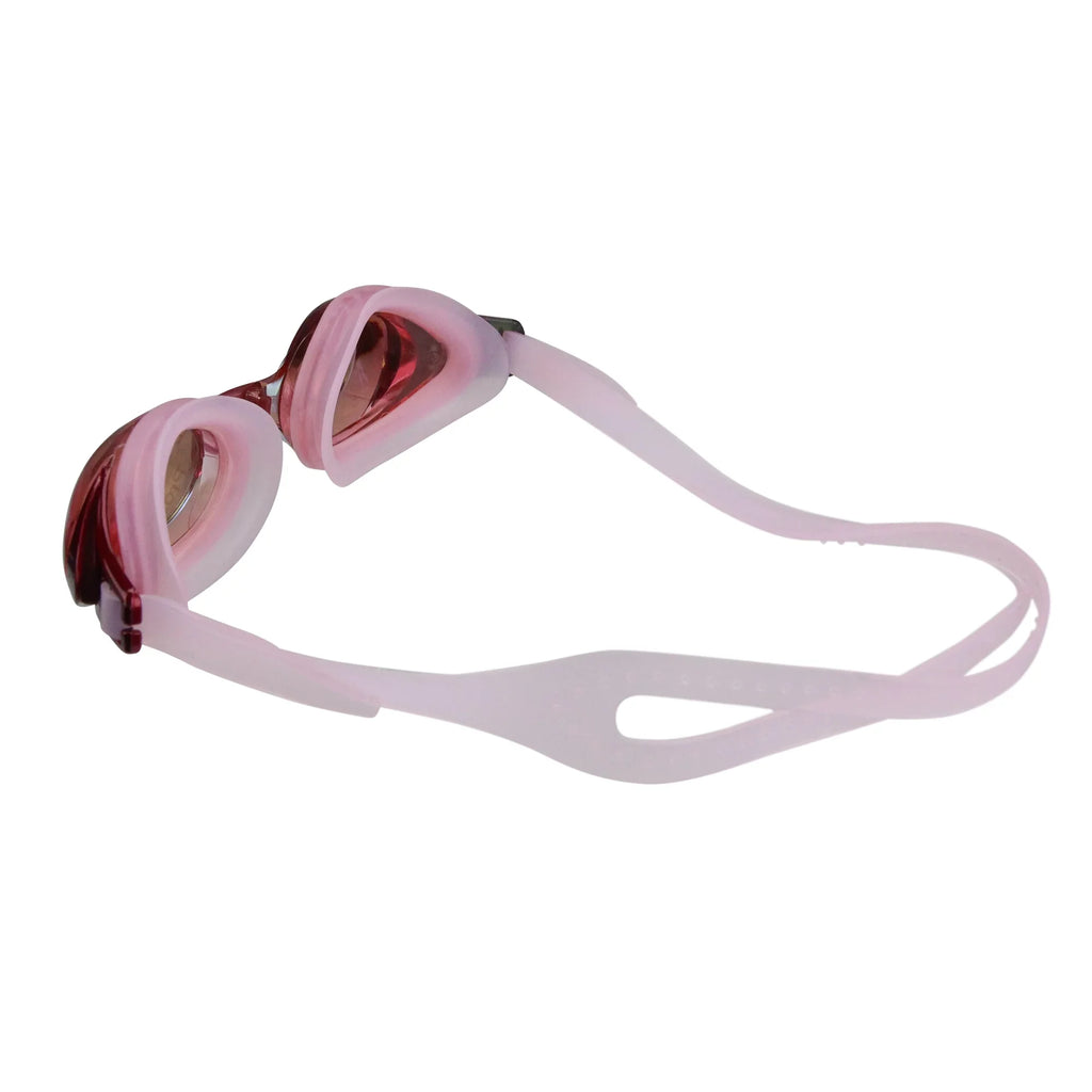 Competition 7" Mirrored Pool Pink Goggles Swimming Central