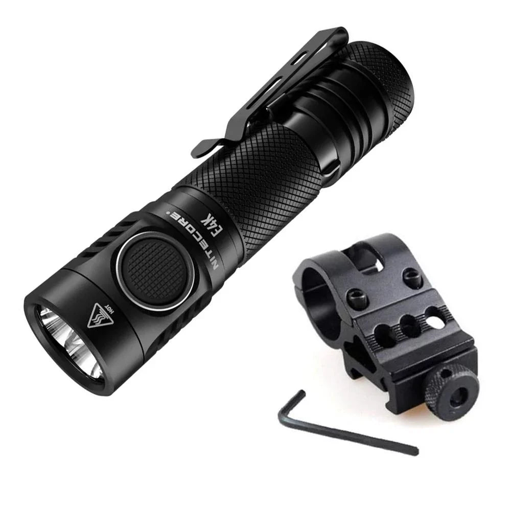Battery NITECORE Flashlight Li-ion 21700 E4K NITECORE -1x Mount Rechargeable Included w/Offset Combo: