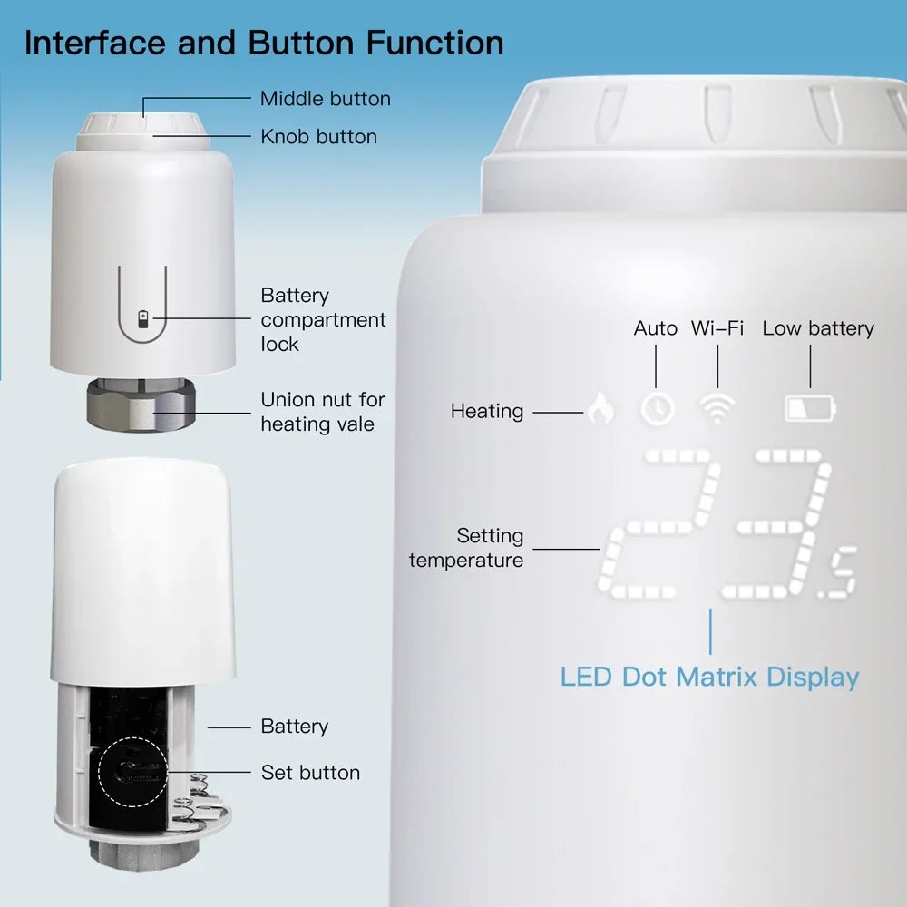 With App Compatible App Pristin Buzhi Valves Dsfen Valves Valves Dazzduo Temperature Compatible Compatible Wifi Thermostat,Temperature Dazzduo Temperature App Buzhi