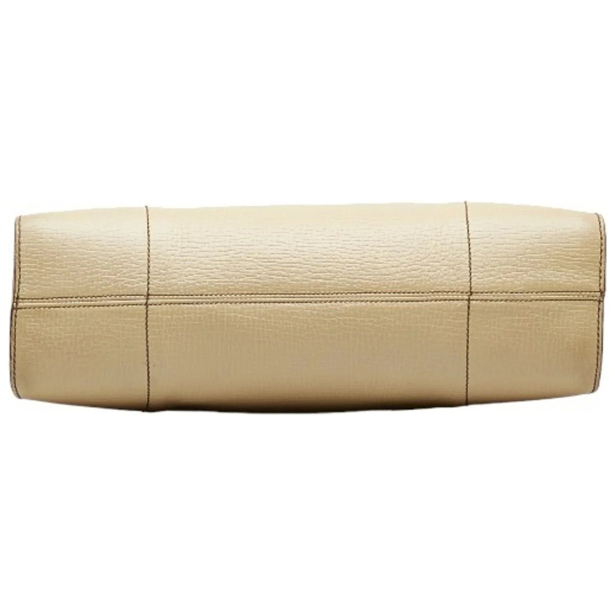 Ladies (Fair) Cream LOEWE White Yellow Leather Handbag Pre-Owned