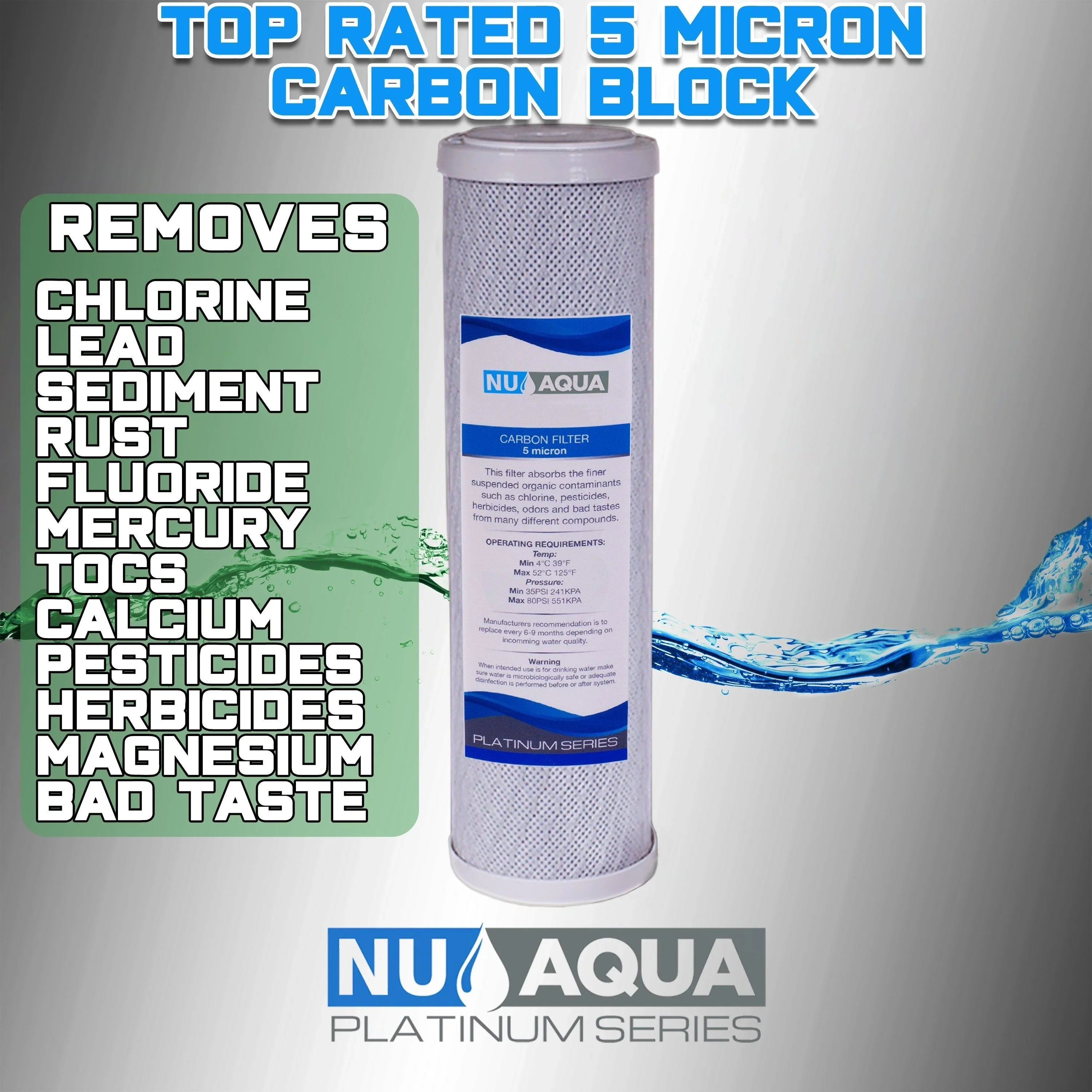 System liquid Filtration Aqua NU Countertop Stage 1