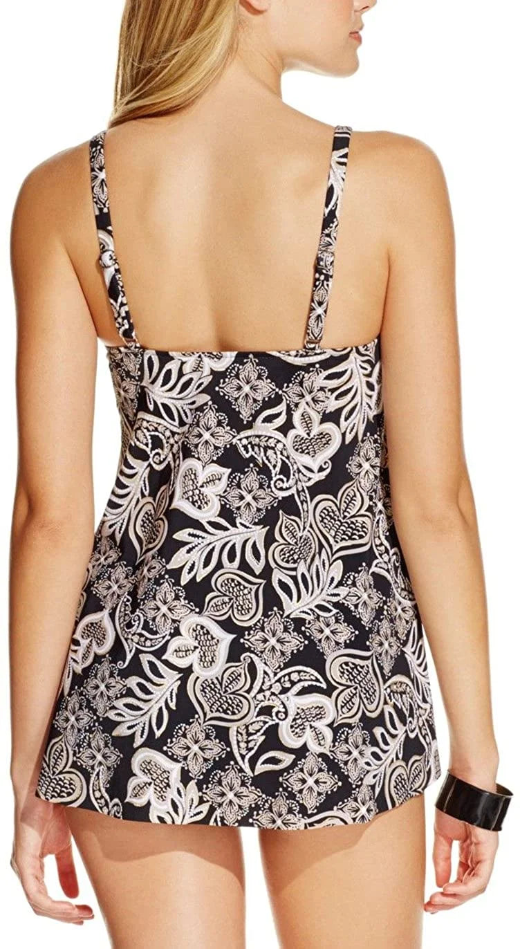 Paisley-Print Women's Swim Black, Top, 20 Tankini Solutions