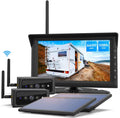 Dual Panel, Rear RV Monitor Campervans Reverse and PCS Camera View Solar Solar Wireless Trailer Camera, with Backup Wireless Split-Screen Cameras 7'' Battery-Powered Systems 2 2 Auto-Vox