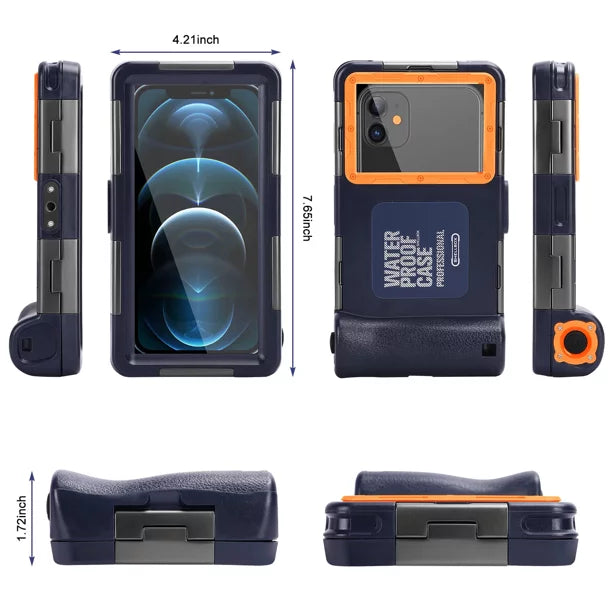 for Inch LCD Underwater with Phones Case Diving Surfing Swimming Professional UrbanX [15m/50ft] Snorkeling all Lanyard Waterproof P90 Housing Panasonic Up Protective to Video Photo 6.9 And