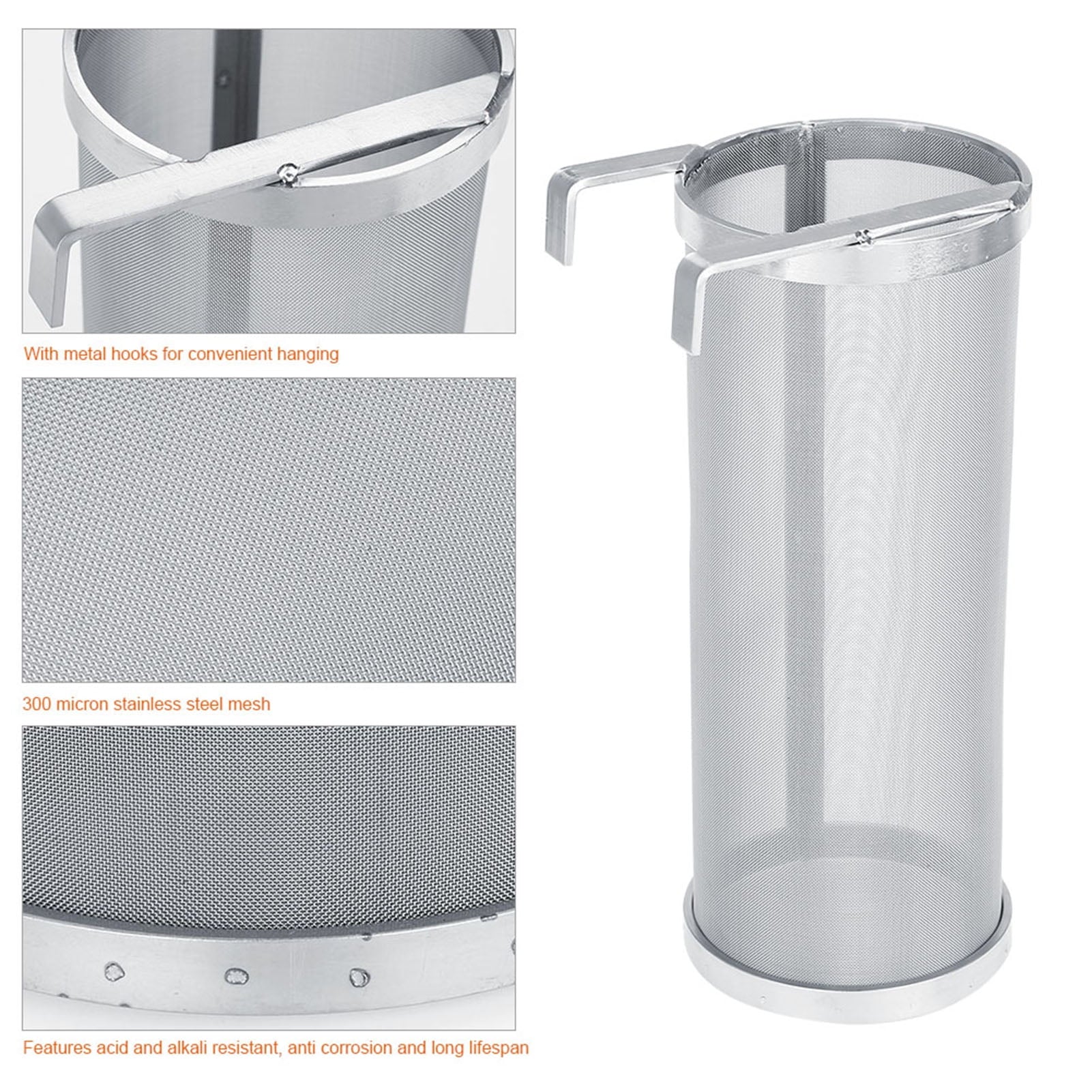 Brew (dimension Stainless Beer Filter Filter,300 Micron 25.5cm) Mesh Hop Homemade : Brew Steel Regun 10 Strainer