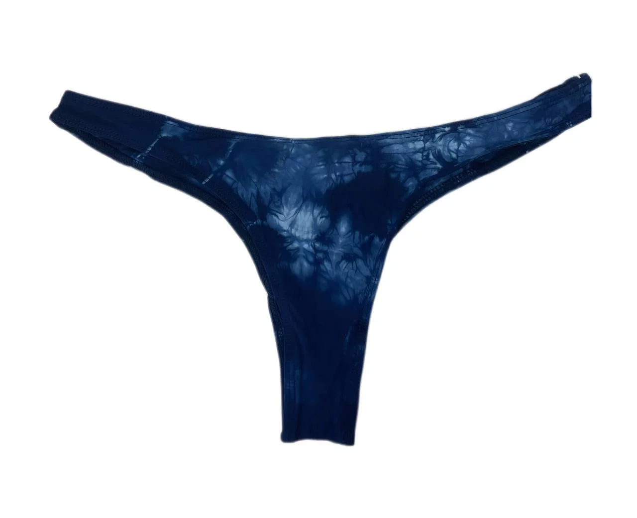Tie Blue, Bottom, Thong Swim Die Frankies L Women's Sunny