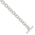 7.5 925 Bracelet inch Women Sterling Auriga Link Silver Fancy for Toggle